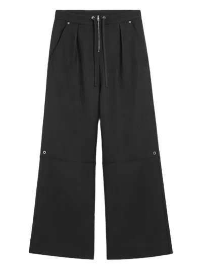 Ami Alexandre Mattiussi Zipped Pleated Trousers In Black