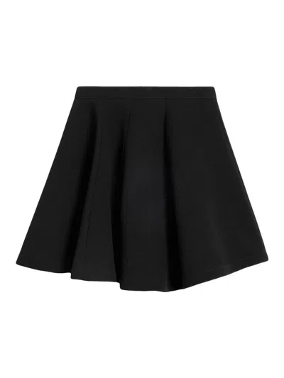 Ami Alexandre Mattiussi Zipped Skirt In Black