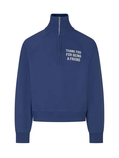 Ami Alexandre Mattiussi Zipped Sweatshirt In Blue