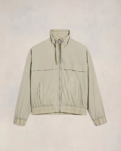 Ami Alexandre Mattiussi Zipped Windbreaker Green For Men In Nude