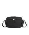 Ami Alexandre Mattiussi Messenger Bag In Padded Nylon Canvas Crossbody Bags Black In Black