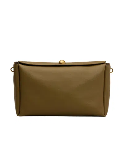 Ami Alexandre Mattiussi Zipper Shoulder Bag In Brown