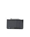 Ami Alexandre Mattiussi Zipper Wallet In Black