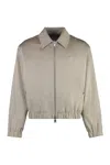 AMI ALEXANDRE MATTIUSSI ZIPPERED COTTON JACKET