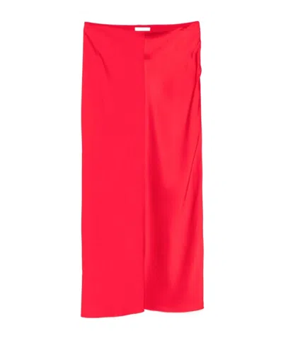 AMI ALEXANDRE MATTIUSSI AMI PARIS STRAIGHT MIDI SKIRT