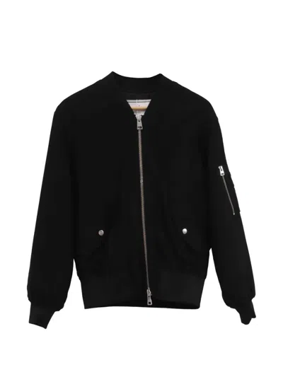 Pre-owned Ami Alexandre Mattiussi Zip-up Bomber Jacket In Black