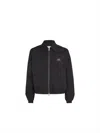Ami Alexandre Mattiussi Ami Sleek Black Jacket With Versatile Two-way Zip