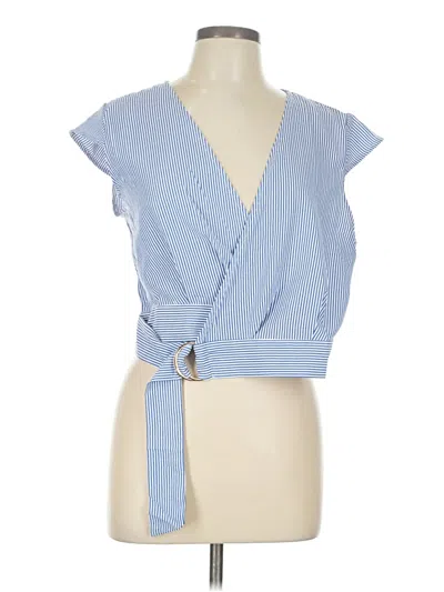 Pre-owned Amiani Sleeveless Blouse In Blue