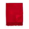 Amicale 100% Cashmere Throw In Red