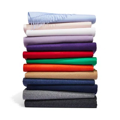 Amicale 100% Cashmere Throw In Ivory