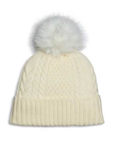 Amicale Cable Knit Cashmere Hat - Exclusive In Neutral