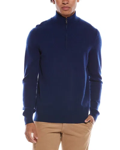 AMICALE CASHMERE AMICALE CASHMERE 1/4-ZIP CASHMERE SWEATER