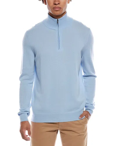 AMICALE CASHMERE AMICALE CASHMERE 1/4-ZIP CASHMERE SWEATER