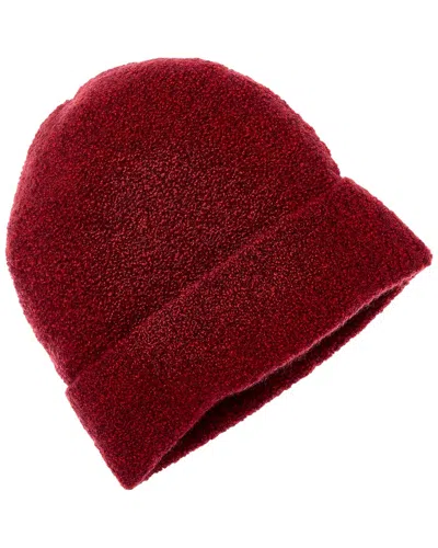Amicale Cashmere Boucle Cashmere-blend Hat In Red
