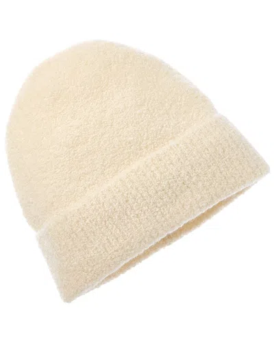 Amicale Cashmere Boucle Cashmere-blend Hat In White