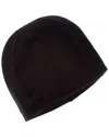 Amicale Cashmere Bow Cashmere Beanie In Brown