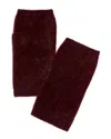 Amicale Cashmere Brushed Cashmere Armwarmers In Black