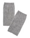 Amicale Cashmere Brushed Cashmere Armwarmers In Gray