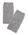 Amicale Cashmere Brushed Cashmere Armwarmers In Gray