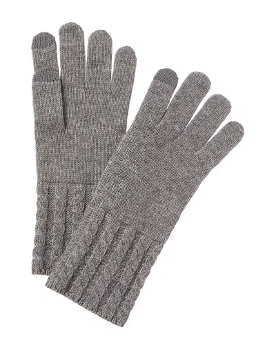 AMICALE AMICALE CASHMERE CABLE KNIT CUFF CASHMERE TECH GLOVES