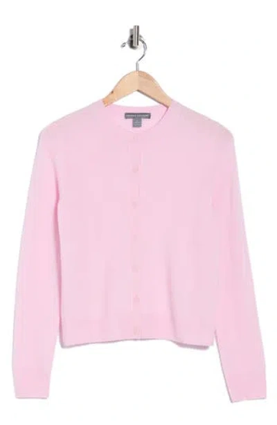 Amicale Cashmere Cardigan In Pink