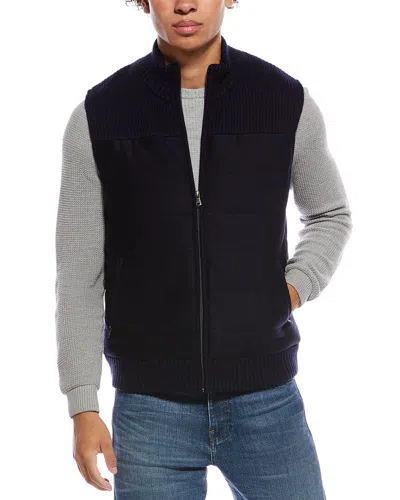 AMICALE CASHMERE AMICALE CASHMERE CHANNEL QUILTED WOOL & CASHMERE-BLEND SWEATER VEST