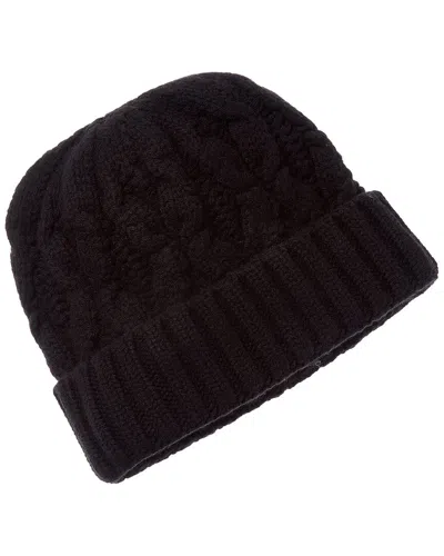 AMICALE CASHMERE CHUNKY CABLE CUFFED WOOL & CASHMERE-BLEND HAT