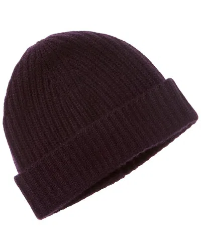 AMICALE CASHMERE CHUNKY RIB CUFFED CASHMERE HAT