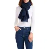Amicale Cashmere Convertible Scarf In Dark Navy