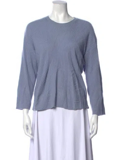 Pre-owned Amicale Cashmere Crew Neck Sweater In Blue