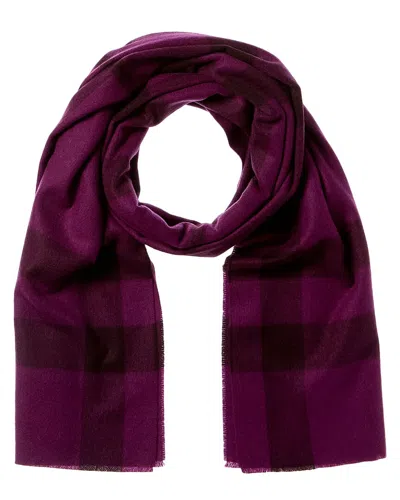 Amicale Cashmere Exploded Plaid Cashmere Scarf In Red