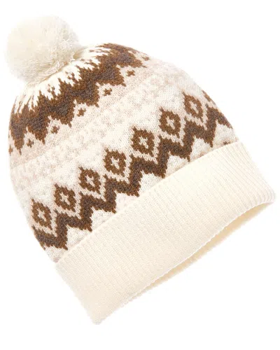 AMICALE CASHMERE FAIRISLE WOOL & CASHMERE-BLEND BEANIE