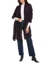 Amicale Cashmere Feather Weight Cashmere Travel Wrap In Black