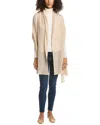 Amicale Cashmere Feather Weight Cashmere Travel Wrap In Gray