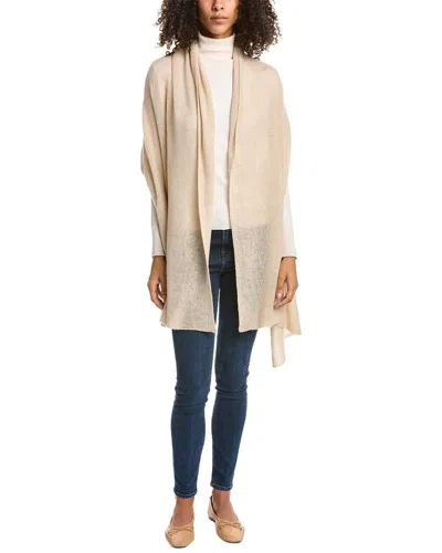 Amicale Cashmere Feather Weight Cashmere Travel Wrap In Gray
