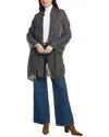 Amicale Cashmere Feather Weight Cashmere Travel Wrap In Gray