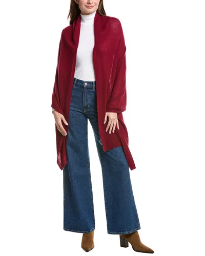 Amicale Cashmere Feather Weight Cashmere Travel Wrap In Purple