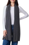 Amicale Cashmere Featherweight Scarf In Black