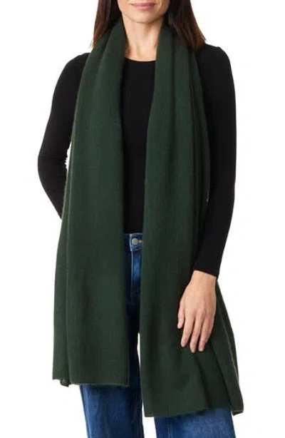 Amicale Cashmere Featherweight Scarf In Green