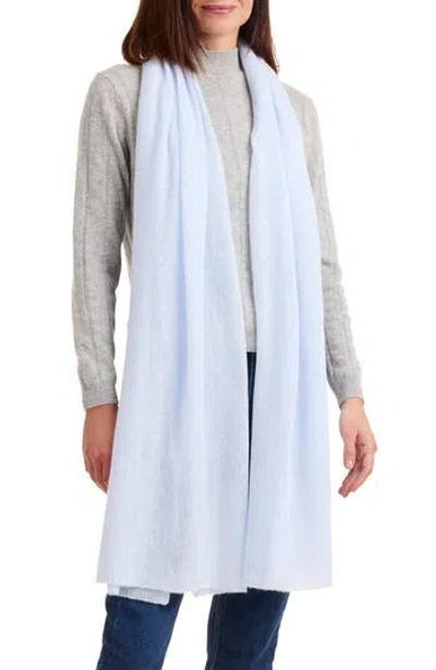 Amicale Cashmere Featherweight Scarf In Light Blue