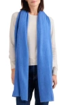 Amicale Cashmere Featherweight Scarf In Mid Blue