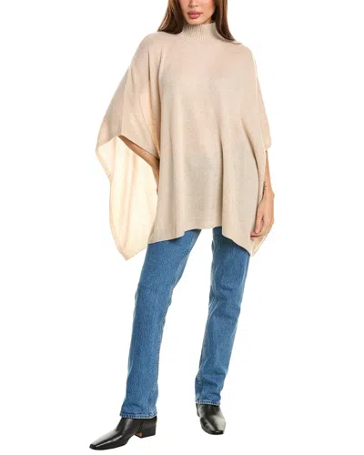 AMICALE AMICALE CASHMERE FUNNEL NECK CASHMERE PONCHO
