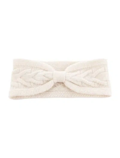 Pre-owned Amicale Cashmere Headband In Neutral