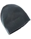 Amicale Cashmere Jersey Cashmere Beanie In Burgundy
