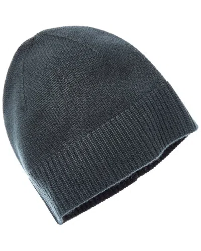 Amicale Cashmere Jersey Cashmere Beanie In Green