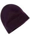 Amicale Cashmere Jersey Cashmere Beanie In Red