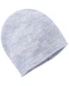 Amicale Cashmere Knit 2-tone Cashmere Beanie In Blue