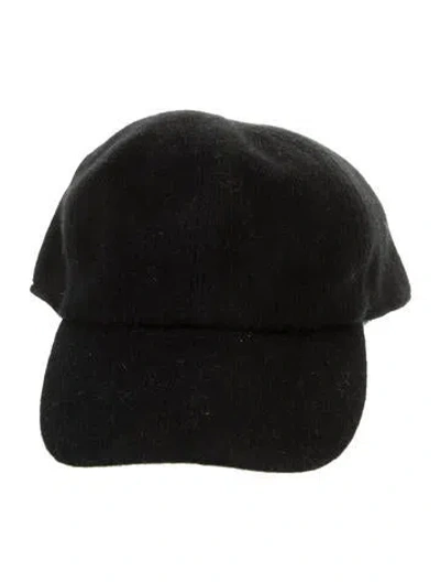 Pre-owned Amicale Cashmere Newsboy Hat W/tags In Black