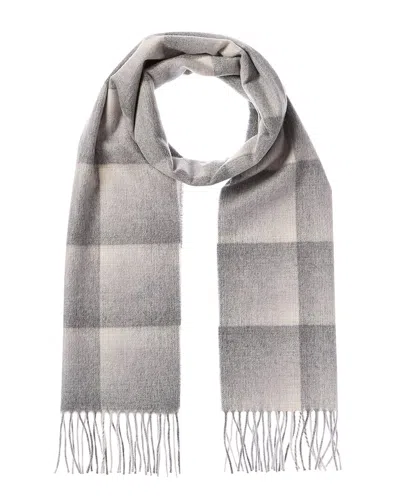AMICALE AMICALE CASHMERE OMBRE GRID CASHMERE SCARF