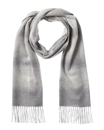 AMICALE CASHMERE AMICALE CASHMERE OMBRE WINDOWPANE CASHMERE SCARF